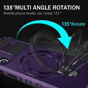 For Samsung Galaxy S21 5G MagSafe Magnetic Holder Phone Case(Purple)