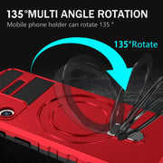 For Samsung Galaxy S21+ 5G MagSafe Magnetic Holder Phone Case(Red)
