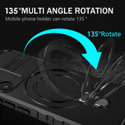 For Samsung Galaxy S22+ 5G MagSafe Magnetic Holder Phone Case(Black)