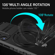 For Samsung Galaxy S23 5G MagSafe Magnetic Holder Phone Case(Black)
