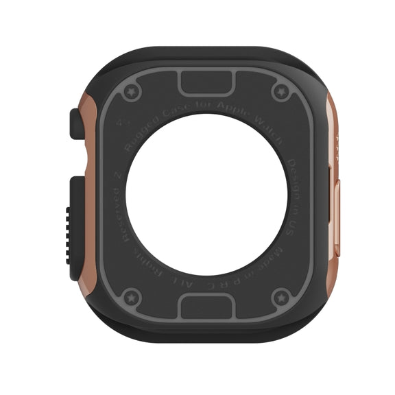 For Apple Watch Ultra 49mm 2-in-1 PC Hybrid TPU Armor Watch Case(Rose Gold)