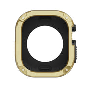 For Apple Watch Ultra 49mm 2-in-1 PC Hybrid TPU Armor Watch Case(Gold)