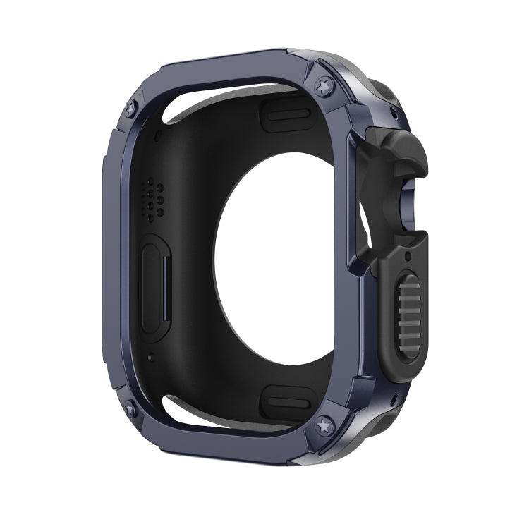 For Apple Watch Ultra 49mm 2-in-1 PC Hybrid TPU Armor Watch Case(Midnight Blue)