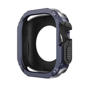 For Apple Watch Ultra 49mm 2-in-1 PC Hybrid TPU Armor Watch Case(Midnight Blue)