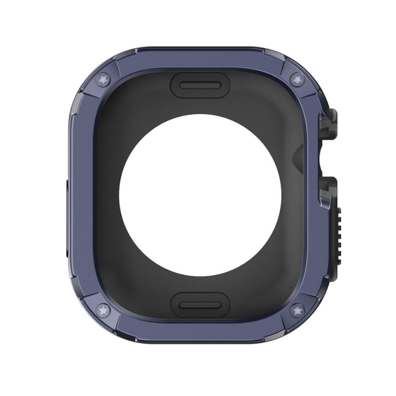 For Apple Watch Ultra 49mm 2-in-1 PC Hybrid TPU Armor Watch Case(Midnight Blue)