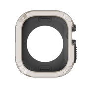 For Apple Watch Ultra 49mm 2-in-1 PC Hybrid TPU Armor Watch Case(Starlight)
