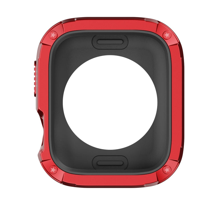 For Apple Watch Series 8 / 7 45mm 2-in-1 PC Hybrid TPU Armor Watch Case(Red)