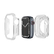 For Apple Watch Series 8 / 7 45mm 2-in-1 PC Hybrid TPU Armor Watch Case(Transparent) - Watch Cases by PMC TechLife | Online Shopping South Africa | PMC TechLife