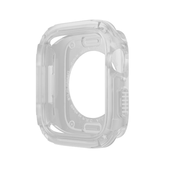 For Apple Watch Series 8 / 7 45mm 2-in-1 PC Hybrid TPU Armor Watch Case(Transparent)