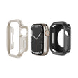 For Apple Watch Series 8 / 7 45mm 2-in-1 PC Hybrid TPU Armor Watch Case(Starlight) - Watch Cases by PMC TechLife | Online Shopping South Africa | PMC TechLife