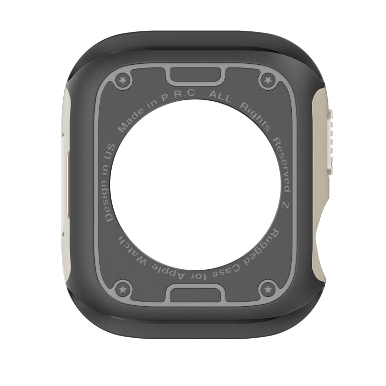 For Apple Watch Series 8 / 7 45mm 2-in-1 PC Hybrid TPU Armor Watch Case(Starlight)