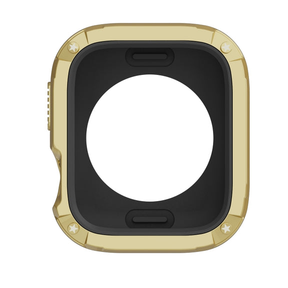 For Apple Watch Series 8 / 7 41mm 2-in-1 PC Hybrid TPU Armor Watch Case(Gold)
