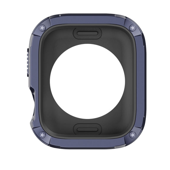 For Apple Watch Series 8 / 7 41mm 2-in-1 PC Hybrid TPU Armor Watch Case(Midnight Blue)
