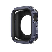 For Apple Watch Series 6 / 5 / 4 / SE 40mm 2-in-1 PC Hybrid TPU Armor Watch Case(Midnight Blue)