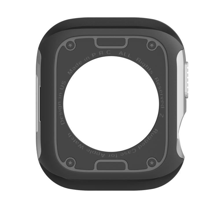 For Apple Watch Series 6 / 5 / 4 / SE 40mm 2-in-1 PC Hybrid TPU Armor Watch Case(Silver Gray)