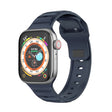 For Apple Watch 7 41mm Dot Texture Fluororubber Watch Band(Midnight Blue) - Watch Bands by PMC TechLife | Online Shopping South Africa | PMC TechLife