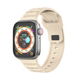 For Apple Watch 6 44mm Dot Texture Fluororubber Watch Band(Starlight) - Watch Bands by PMC TechLife | Online Shopping South Africa | PMC TechLife