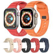 For Apple Watch 2 42mm Dot Texture Fluororubber Watch Band(Orange)