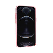 For iPhone 15 Shockproof Terminator Transparent Phone Case(Pink)