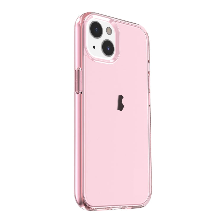For iPhone 15 Shockproof Terminator Transparent Phone Case(Pink)