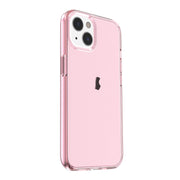 For iPhone 15 Shockproof Terminator Transparent Phone Case(Pink)