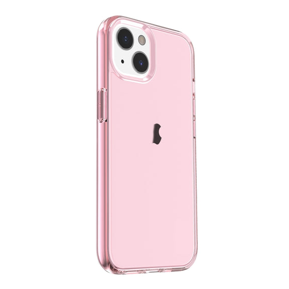 For iPhone 15 Shockproof Terminator Transparent Phone Case(Pink)