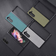 For Samsung Galaxy Z Fold5 Nylon Cloth Texture Shockproof PC+TPU Phone Case(Green)