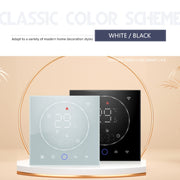 BHT-008GBL 95-240V AC 16A Smart Home Electric Heating LED Thermostat Without WiFi(White)