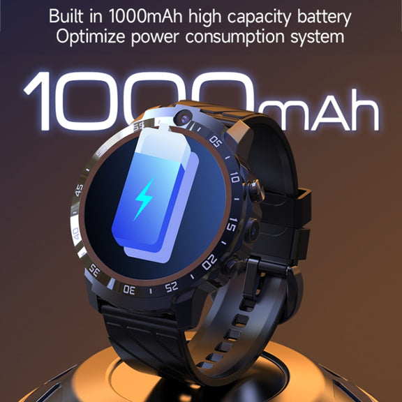 MT27 4G+64G 1.6 inch IP67 Water-resistant 4G Android 8.1 Smart Watch Support Heart Rate / GPS, Type:Leather Band