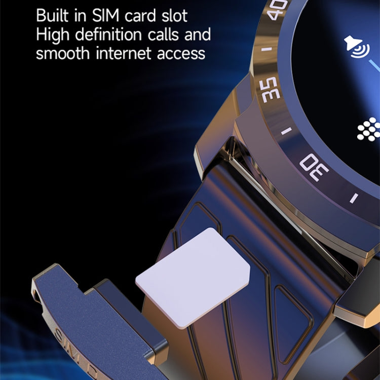 MT27 4G+64G 1.6 inch IP67 Water-resistant 4G Android 8.1 Smart Watch Support Heart Rate / GPS, Type:Leather Band
