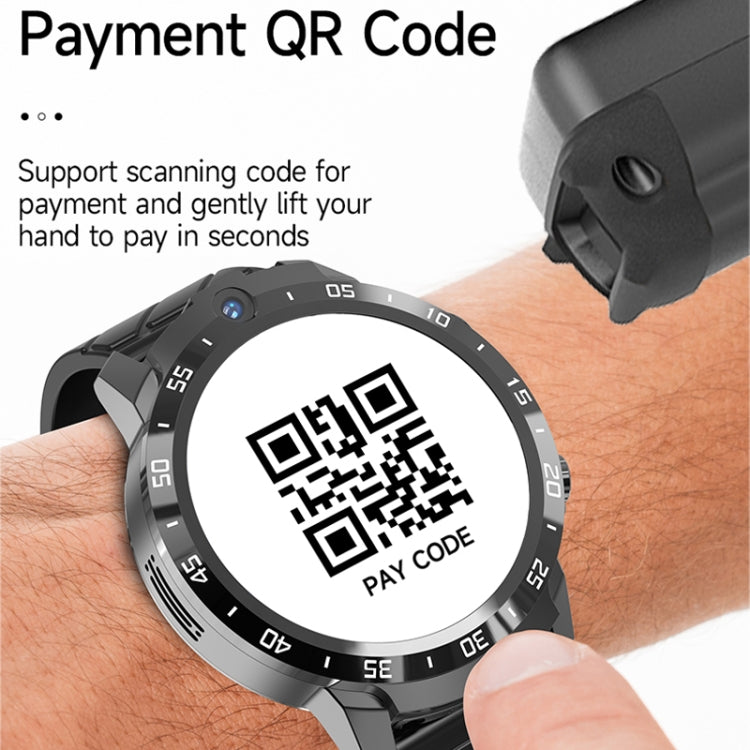 MT27 4G+64G 1.6 inch IP67 Water-resistant 4G Android 8.1 Smart Watch Support Heart Rate / GPS, Type:Leather Band