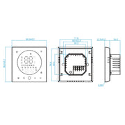 BHT-008GALW 95-240V AC 5A Smart Home Water Heating LED Thermostat With WiFi(White)