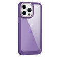 For iPhone 13 Pro Carbon Fiber Transparent Back Panel Phone Case(Purple) - free shipping - PMC TechLife - Order now!