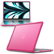 For MacBook Air 13.6 inch A2681 2022 Translucent Laptop Protective Case(Rose Red)