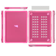 For MacBook Air 13.6 inch A2681 2022 Translucent Laptop Protective Case(Rose Red)
