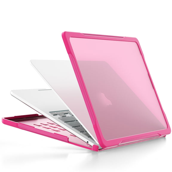 For MacBook Air 13.6 inch A2681 2022 Translucent Laptop Protective Case(Rose Red)