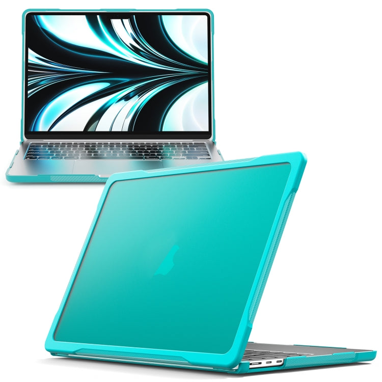 For MacBook Air 13.6 inch A2681 2022 Translucent Laptop Protective Case(Light Blue)