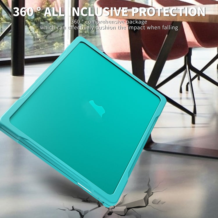 For MacBook Air 13.6 inch A2681 2022 Translucent Laptop Protective Case(Light Blue)