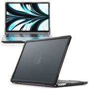 For MacBook Air 13.6 inch A2681 2022 Translucent Laptop Protective Case(Transparent Black)