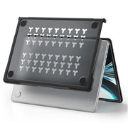 For MacBook Air 13.6 inch A2681 2022 Translucent Laptop Protective Case(Transparent Black)