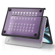 For MacBook Air 13.6 inch A2681 2022 / M3 2024 A3113 / M4 2025 A3240 Translucent Laptop Protective Case(Purple)