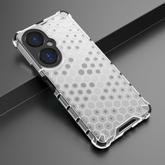 For Huawei nova 11i Shockproof Honeycomb PC + TPU Phone Case(White)