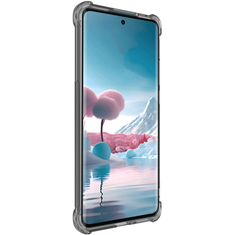 For Motorola Edge 40 Neo imak Shockproof Airbag TPU Phone Case(Transparent Black)