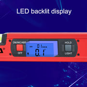 GVDA GD-H400M Digital Level 360 Measure Protractor Level Ruler(Red)