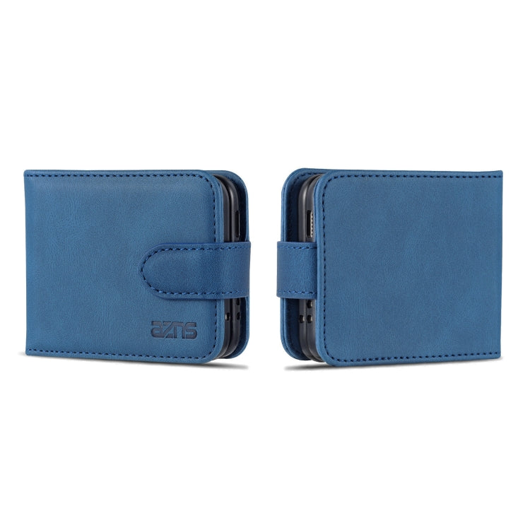 For Samsung Galaxy Z Flip5 AZNS Dream II Skin Feel PU+TPU Horizontal Flip PU Phone Case(Blue)