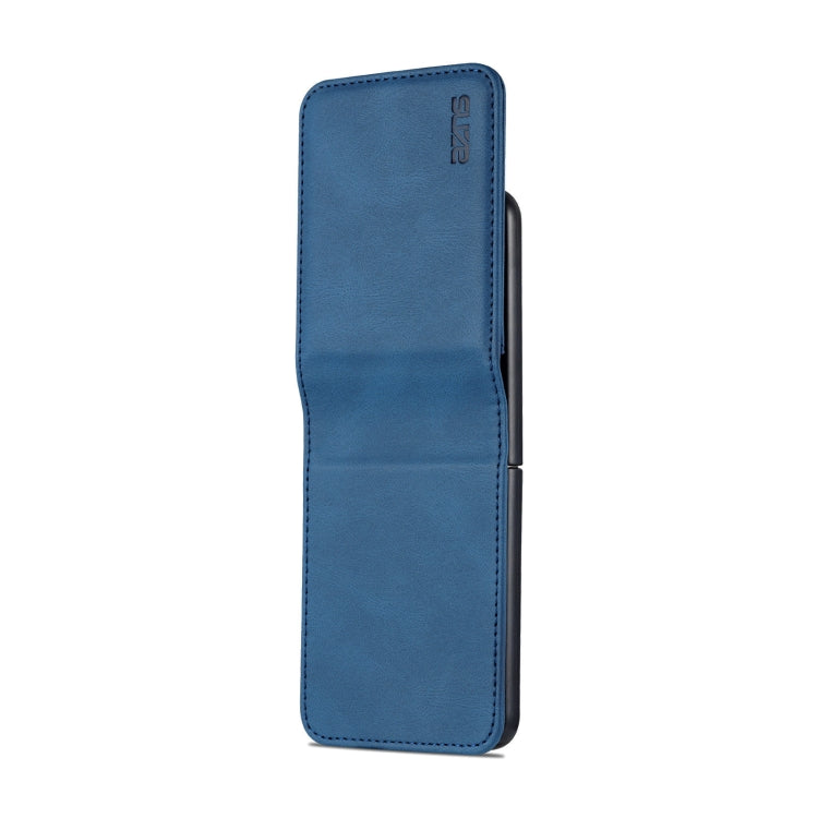 For Samsung Galaxy Z Flip5 AZNS Dream II Skin Feel PU+TPU Horizontal Flip PU Phone Case(Blue)