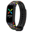 For OPPO Band Sports Rainbow Dots Silicone Watch Band(Black) -  by PMC TechLife | Online Shopping South Africa | PMC TechLife