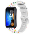 For Huawei Band 8 Sports Rainbow Dots Silicone Watch Band(White) - Watch Bands by PMC TechLife | Online Shopping South Africa | PMC TechLife