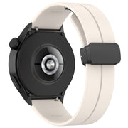 For Huawei Watch 4 / Watch 4 Pro Folding Buckle Silicone Watch Band(Starlight Color)