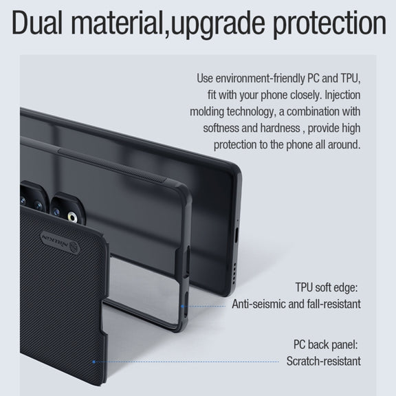 For Honor 90 Pro NILLKIN Frosted Shield Pro Magnetic Phone Case(Black)